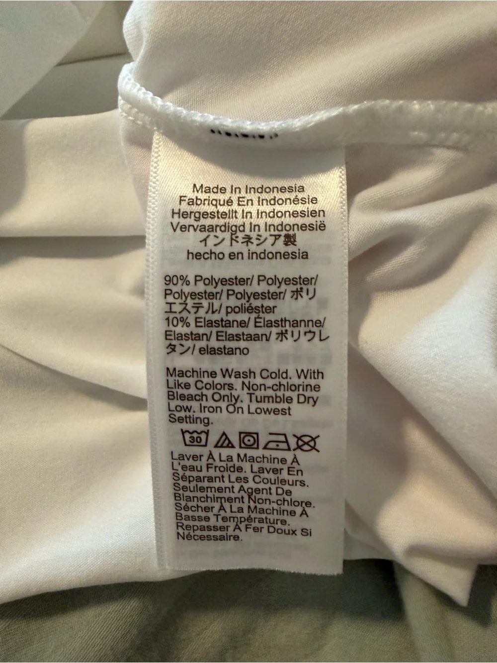 J.Crew Performance Polo Shirt Mens L White Stretch Golf Preppy Classic